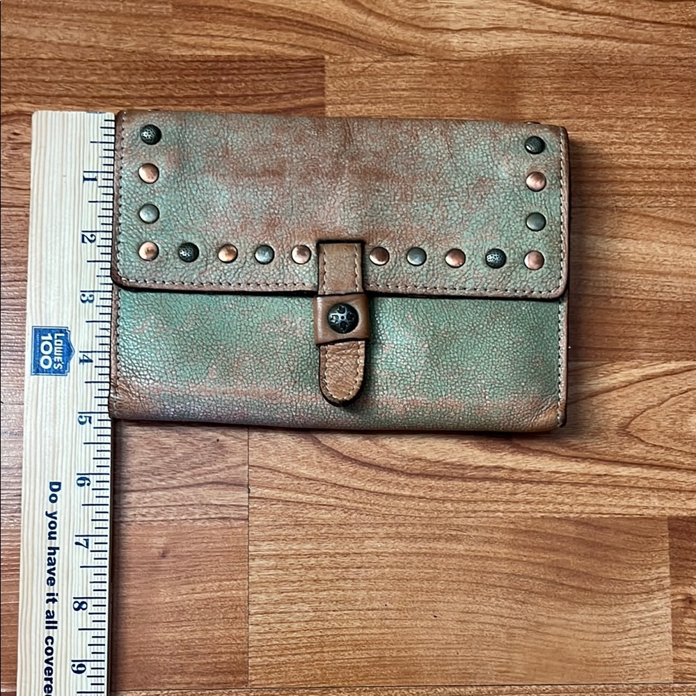 Patricia Nash | wallet | Studded | Green and Brown | Wallet |